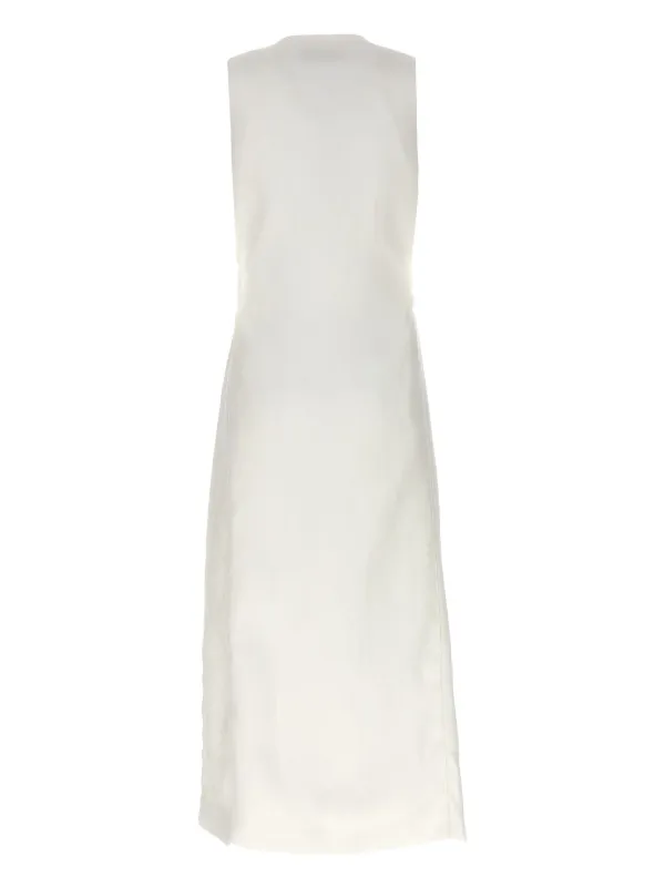 Max Mara Aureo Maxi Waistcoat | White | FARFETCH
