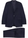Canali checked suit - Blue