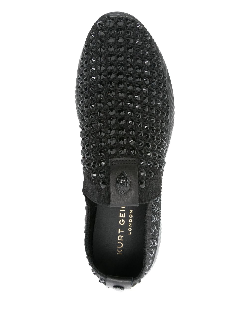 Kurt Geiger London Lorna crystal sneakers Black