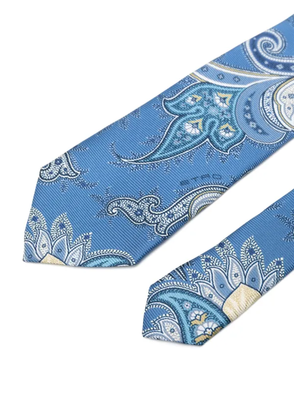 ETRO ペイズリー ネクタイ | ブルー | FARFETCH JP
