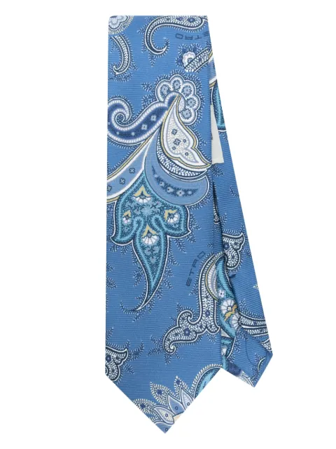 ETRO corbata con estampado de cachemira