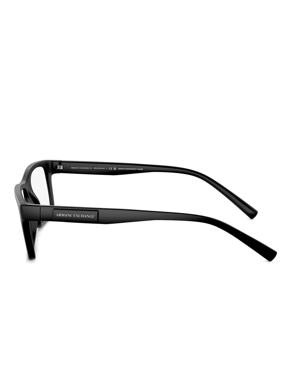  Armani Exchange Rectangle Glasses - Black 