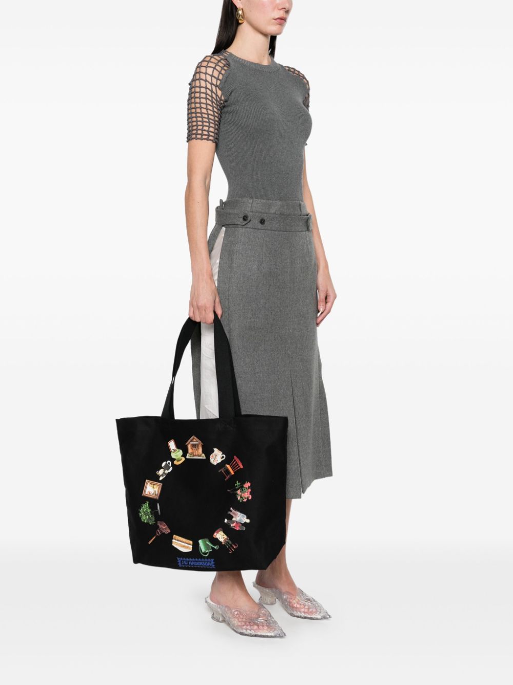 JW Anderson Diorama shopper - Zwart