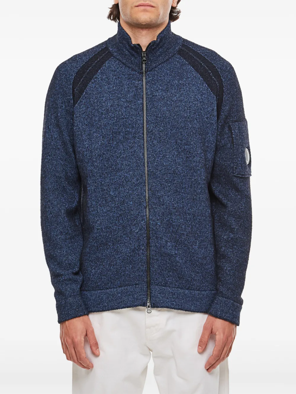 C.P. Company Vest met Lens-detail Blauw