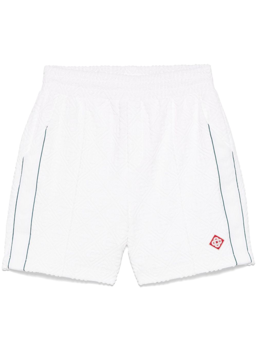 Casablanca monogram-pattern shorts - White