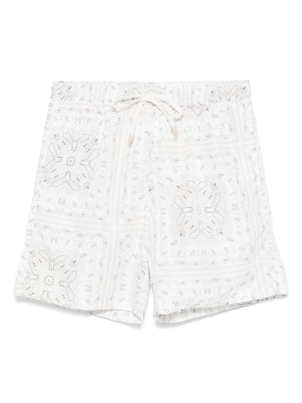 Eleventy bandana-print swim shorts - White