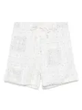 Eleventy bandana-print swim shorts - White