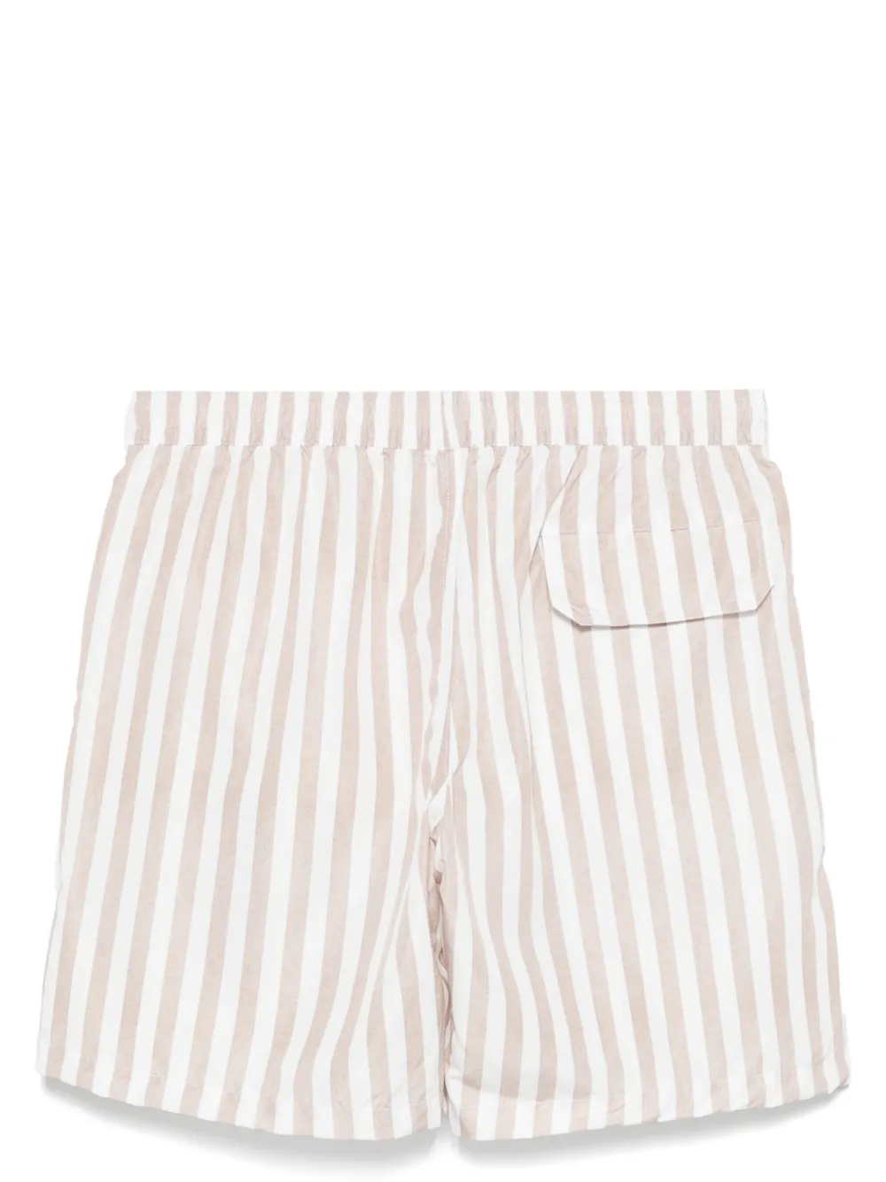 Eleventy Striped Swim Shorts In Neutrals
