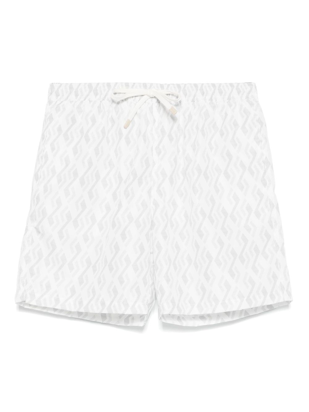 Eleventy geometric-print swim shorts - Grey