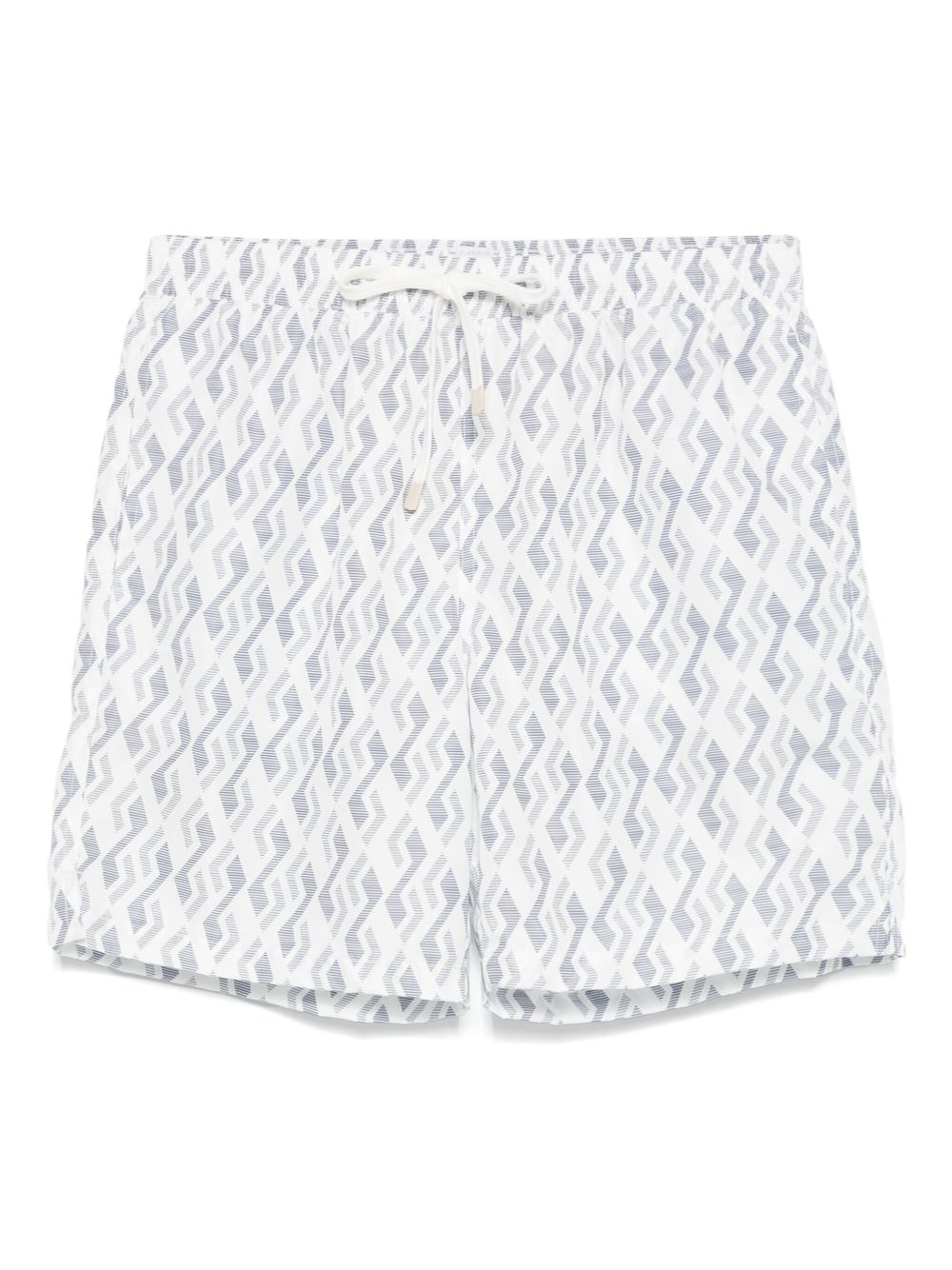 Eleventy geometric-print swim shorts - Blue