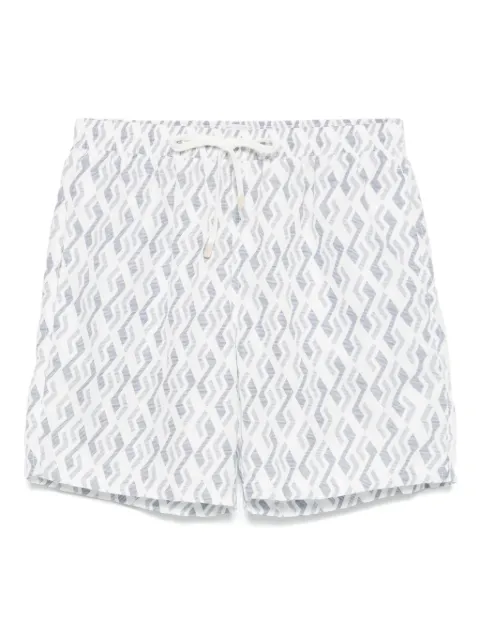 Eleventy geometric-print swim shorts