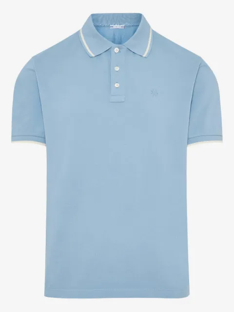 Jacob Cohën playera tipo polo de tejido jersey
