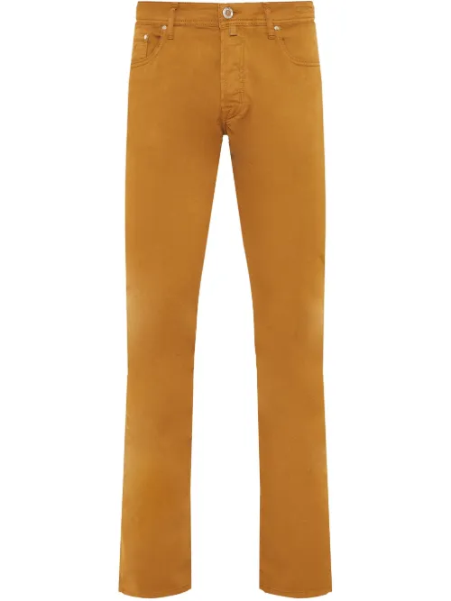Pantalon slim à motif moutarde - Jacob Cohën - Modalova