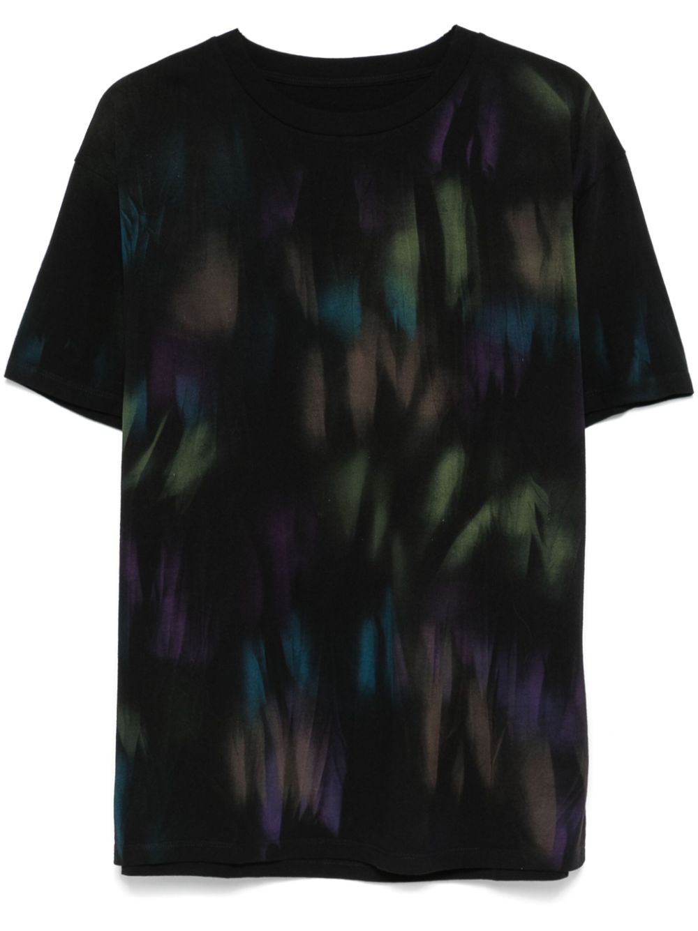 MM6 Maison Margiela abstract-print T-shirt - Black