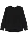 MM6 Maison Margiela numbers-embroidered sweatshirt - Black