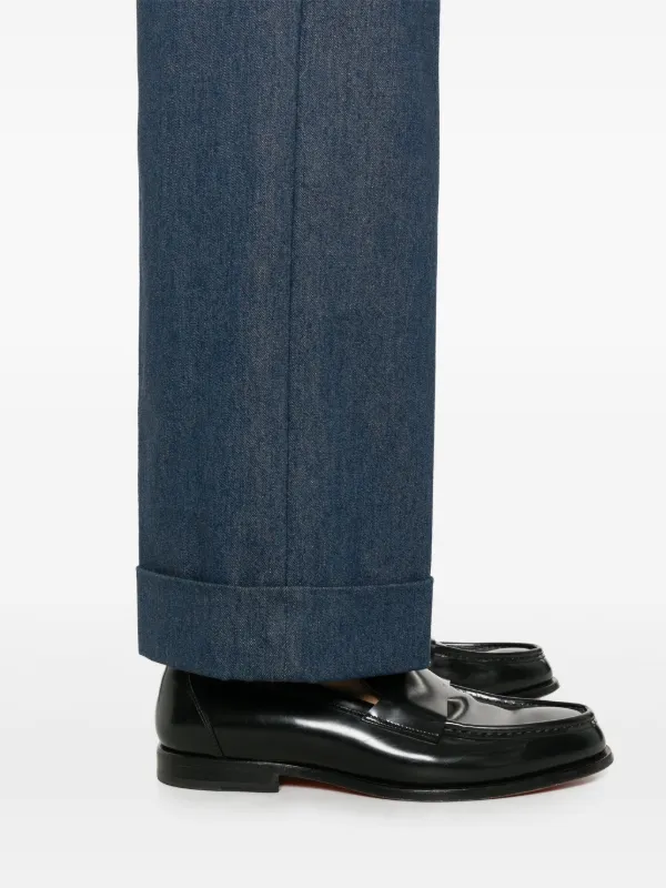 Valentino フレア＆ワイドジーンズ ブルー SS25 Valentino Garavani ワイドジーンズ | ブルー | FARFETCH JP