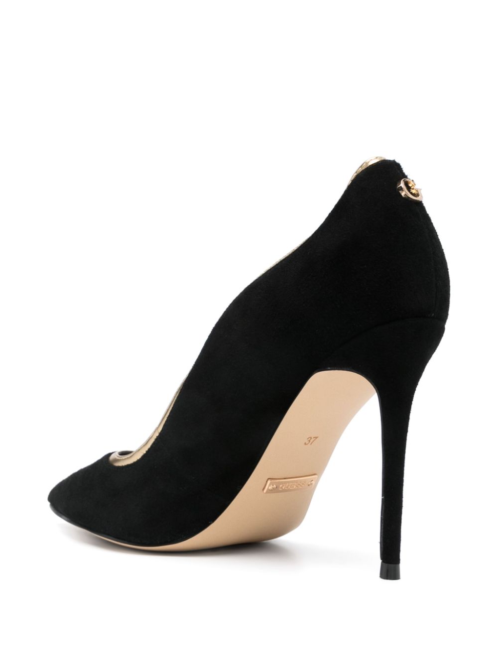 GUESS USA 100 mm leren pumps Zwart