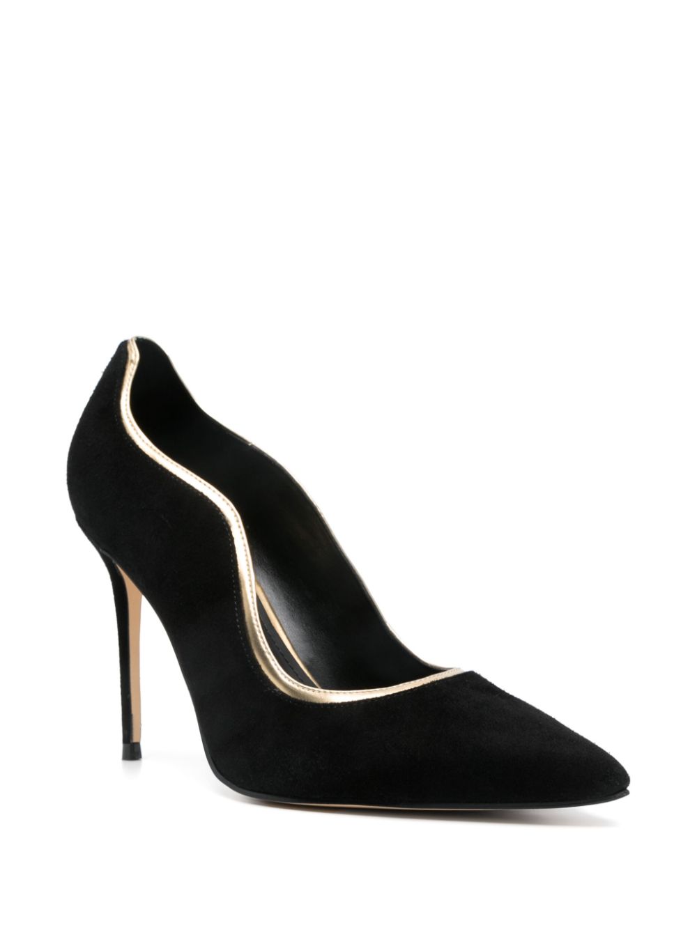 GUESS USA 100 mm leren pumps Zwart