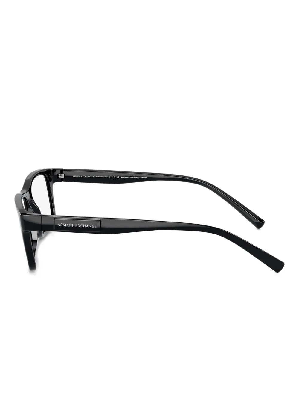  Armani Exchange Rectangle Glasses - Black 