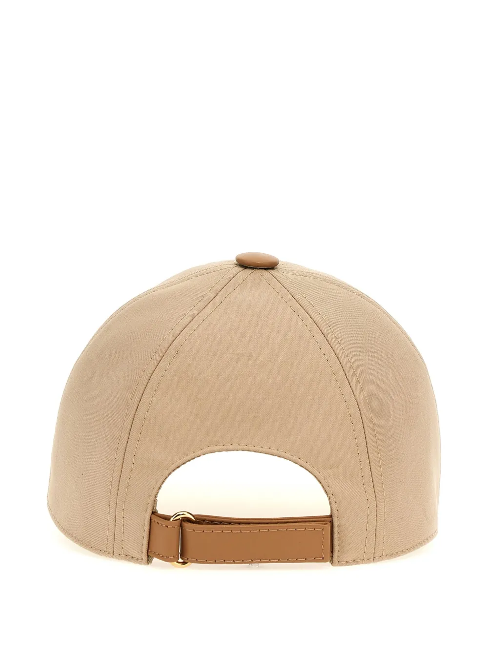 Max Mara logo-embroidered cap - Beige