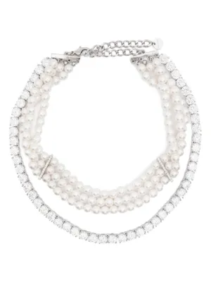 【関税・送料込み】SELF-PORTRAIT NECKLACES WHITE NECKLACE Self-Portrait Necklaces for Women - Shop on FARFETCH