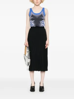 MM6 エムエムシックス ドレープデザインスカート　ブラック MM6 Maison Margiela（エムエムシックス・メゾン・マルジェラ