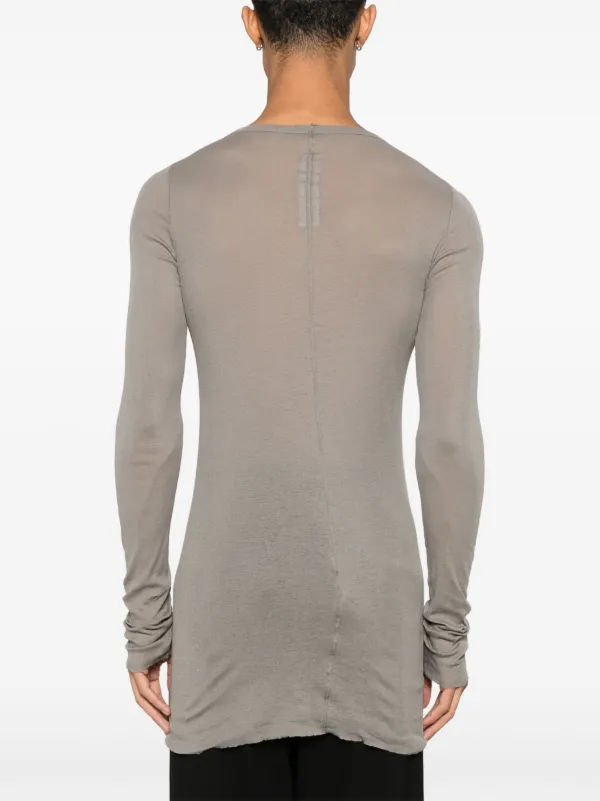 【関税&送料込み】Rick Owens Grey Cotton T-Shirt Rick Owens Cotton T-shirt | Grey | FARFETCH ID
