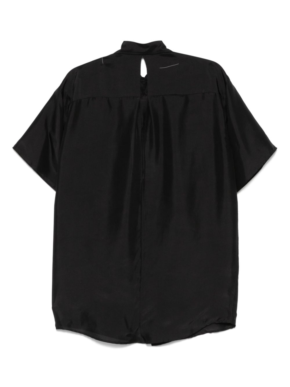 MM6 Maison Margiela silk blouse - Zwart