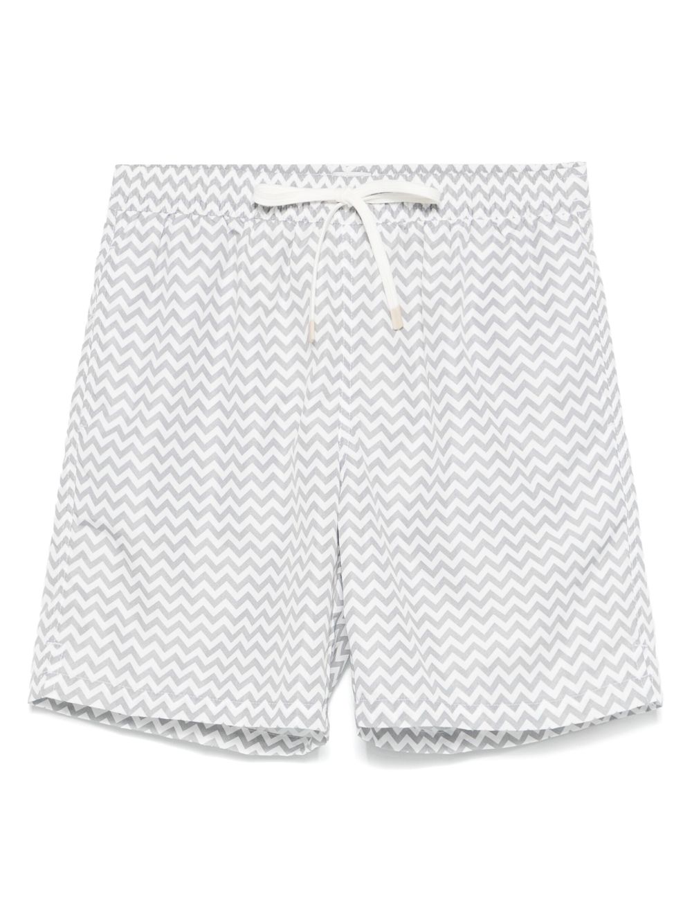 Eleventy chevron-print swim shorts - Grey