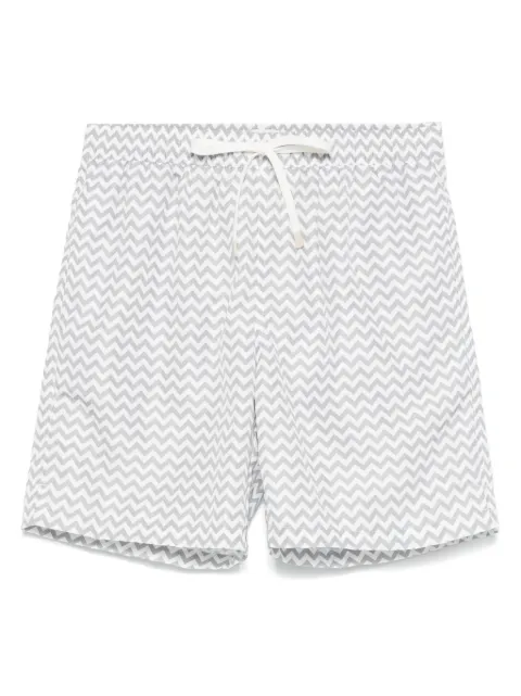 Eleventy chevron-print swim shorts