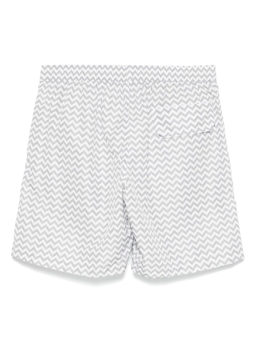 Eleventy chevron-print swim shorts - Grey