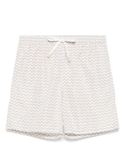 Eleventy shorts de playa con estampado chevron