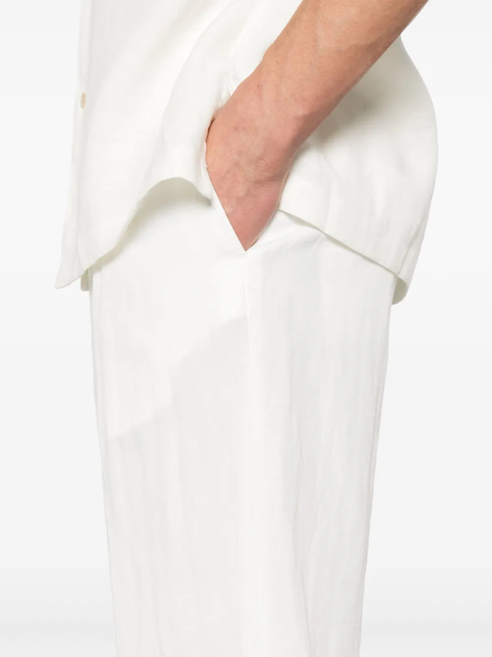 Eleventy Chino met toelopende pijpen Wit