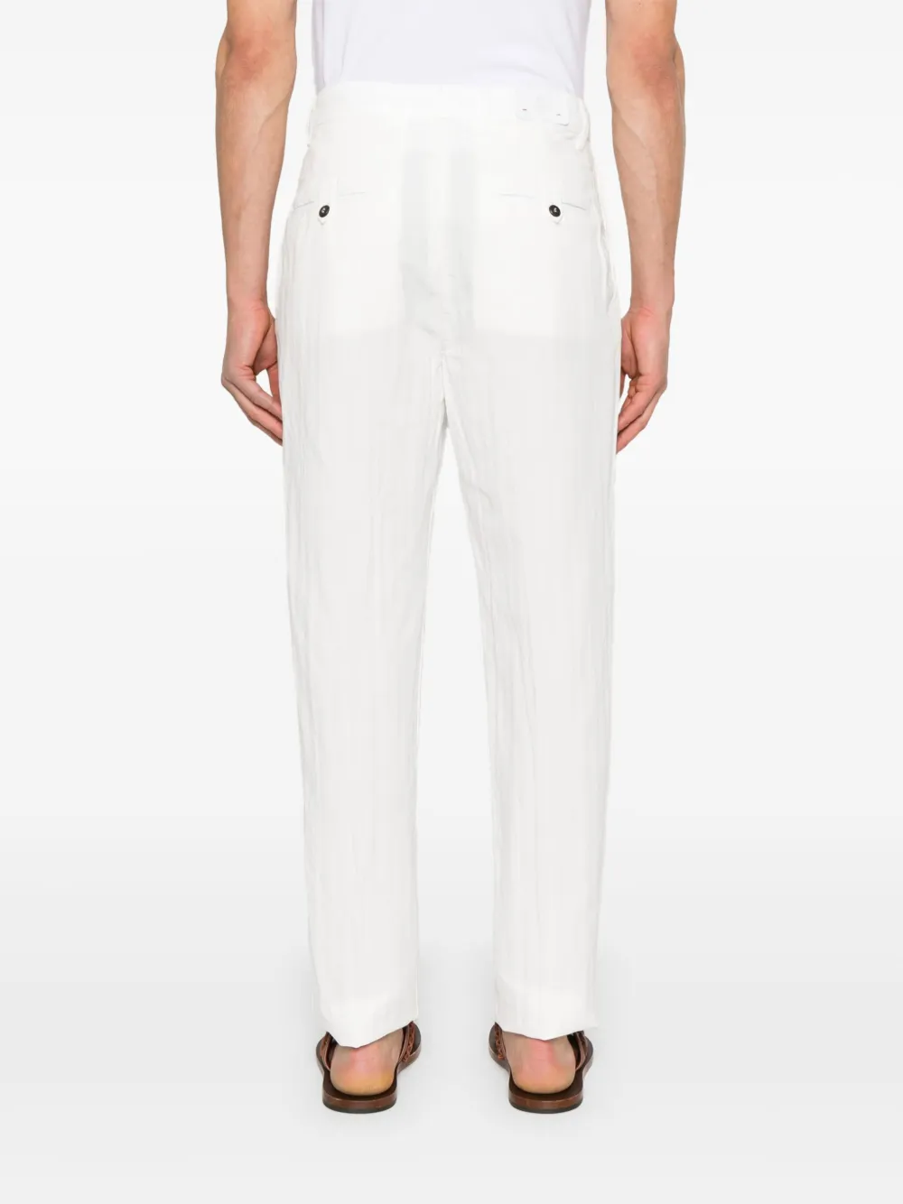 Eleventy Chino met toelopende pijpen Wit
