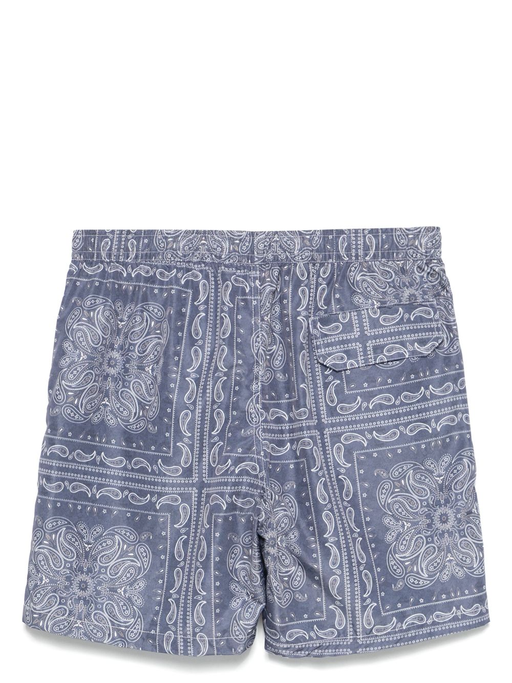 Eleventy bandana-print swim shorts - Blauw