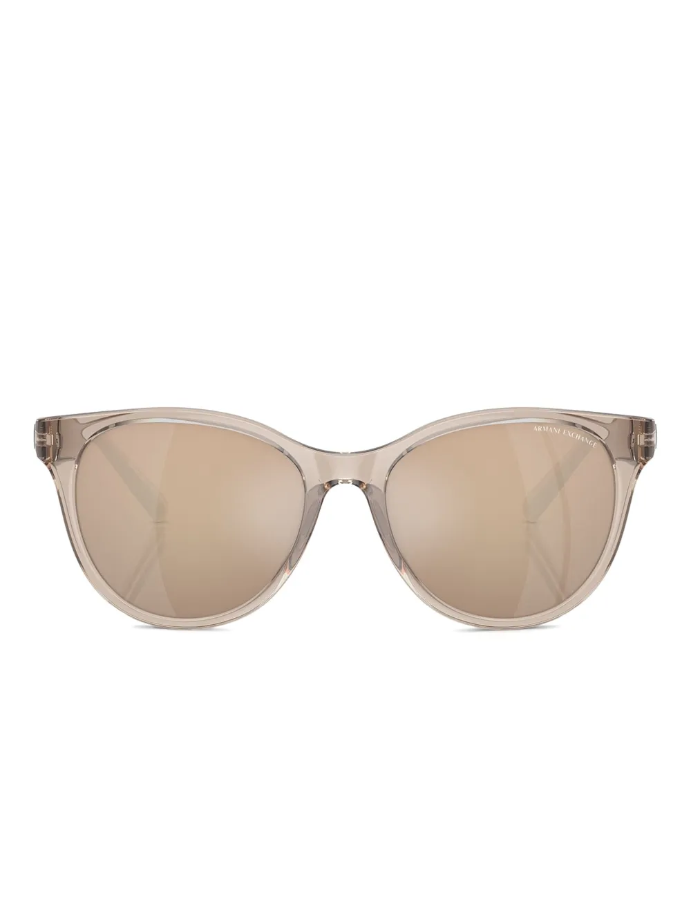 Armani Exchange Sonnenbrille mit rundem Gestell - Braun