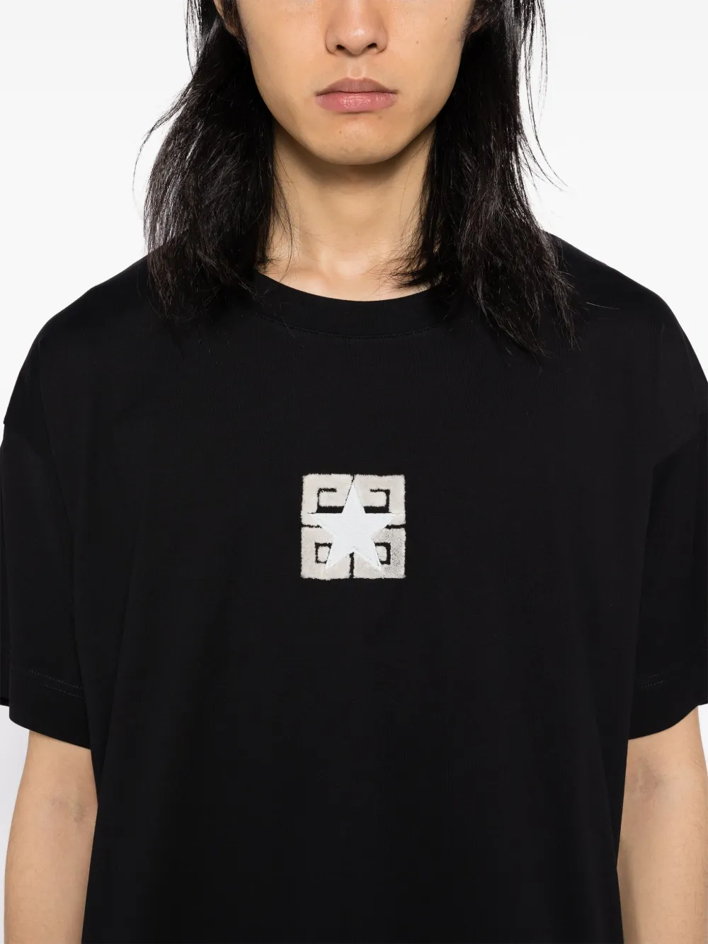 Givenchy T-shirt met logopatroon Zwart