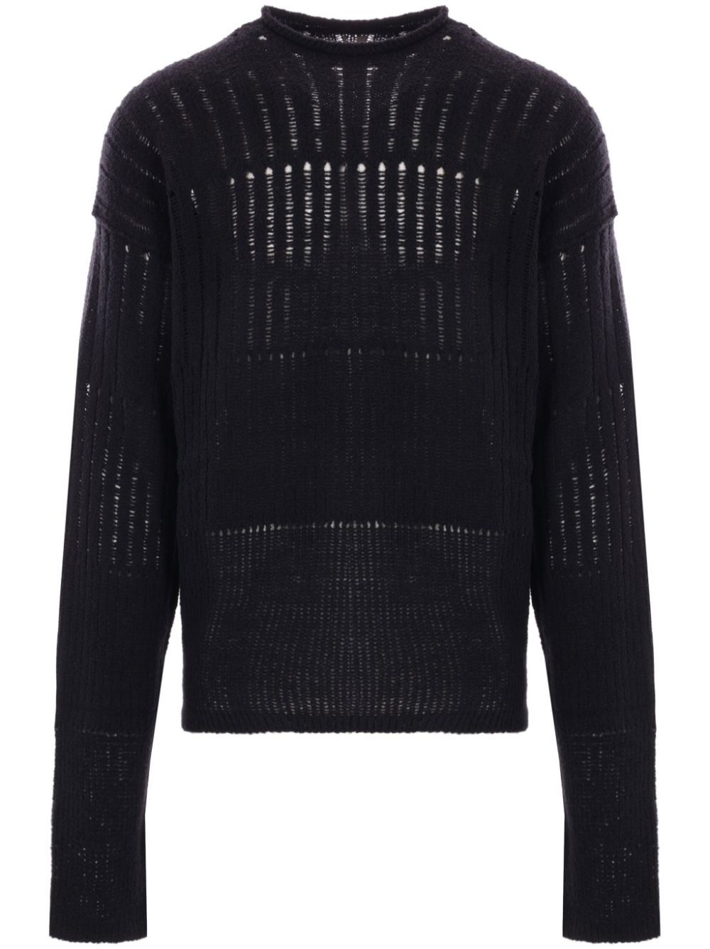 Rick Owens ribbed-knit sweater – Black