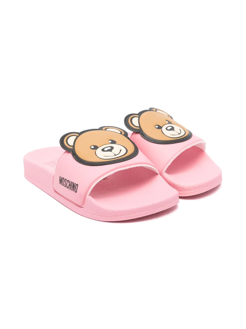 Moschino Kids Teddy Bear slippers Roze