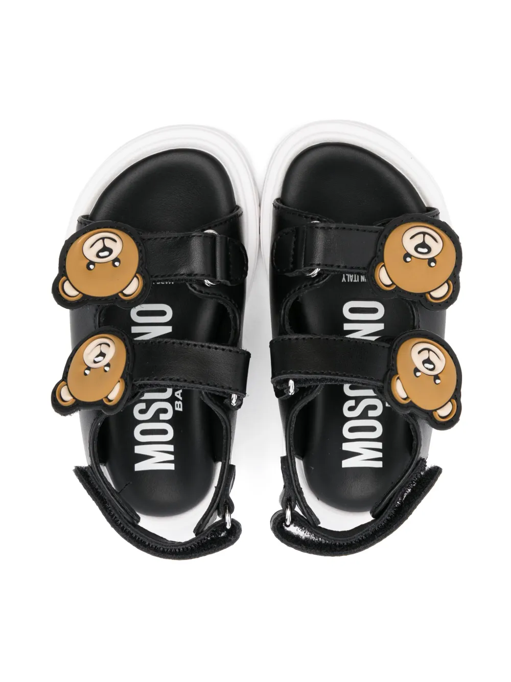 Moschino Kids Teddy Bear sandalen Zwart