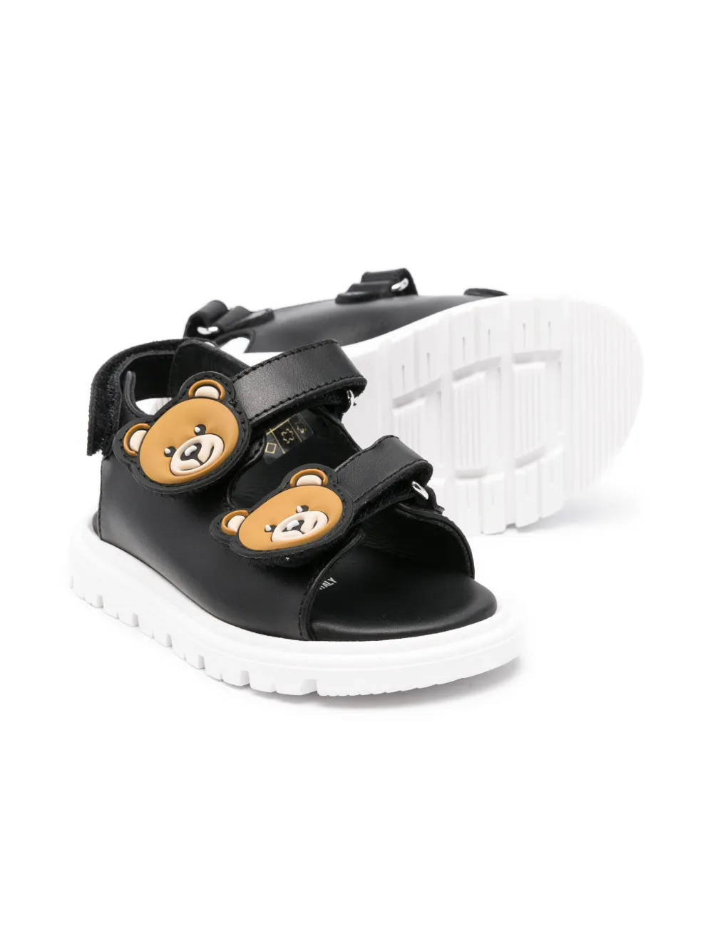 Moschino Kids Teddy Bear sandalen - Zwart