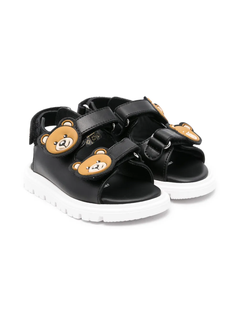 Moschino Kids Teddy Bear sandalen Zwart