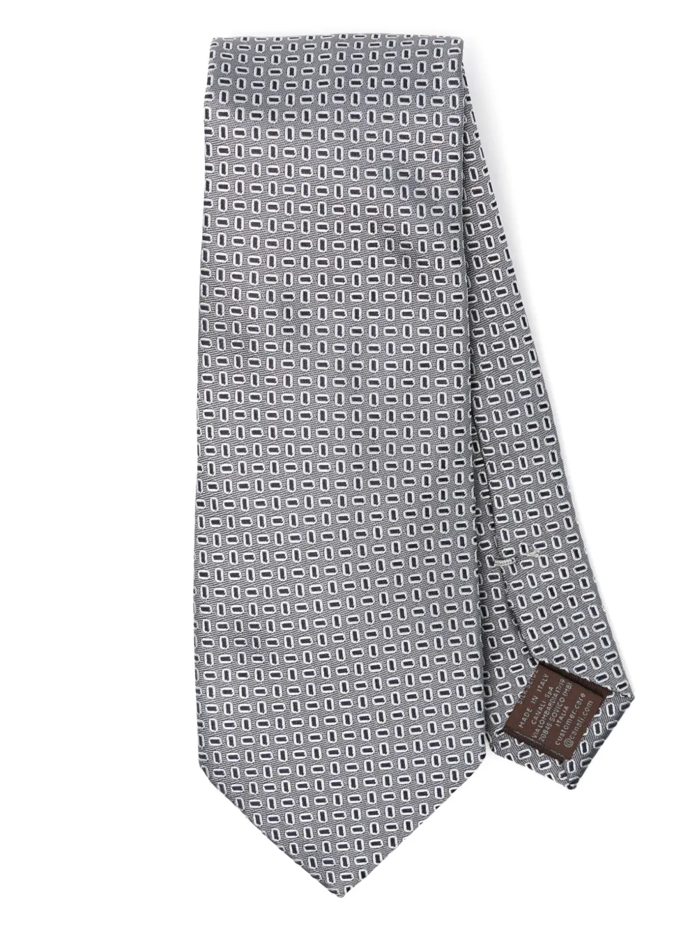Canali cravate en soie | gris | Image 1