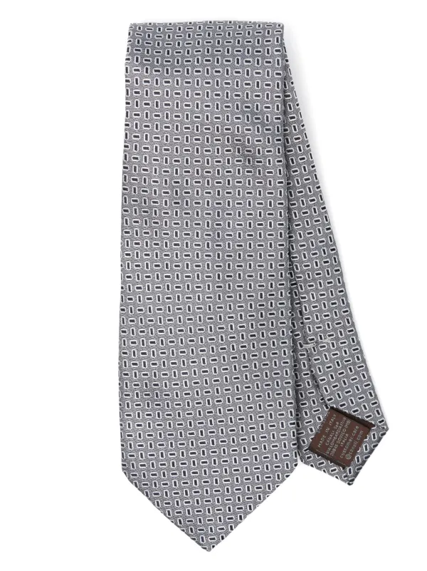 アクセサリーその他 CANALI GREY SILK TIE Canali Silk Wave Grey Tie | ModeSens
