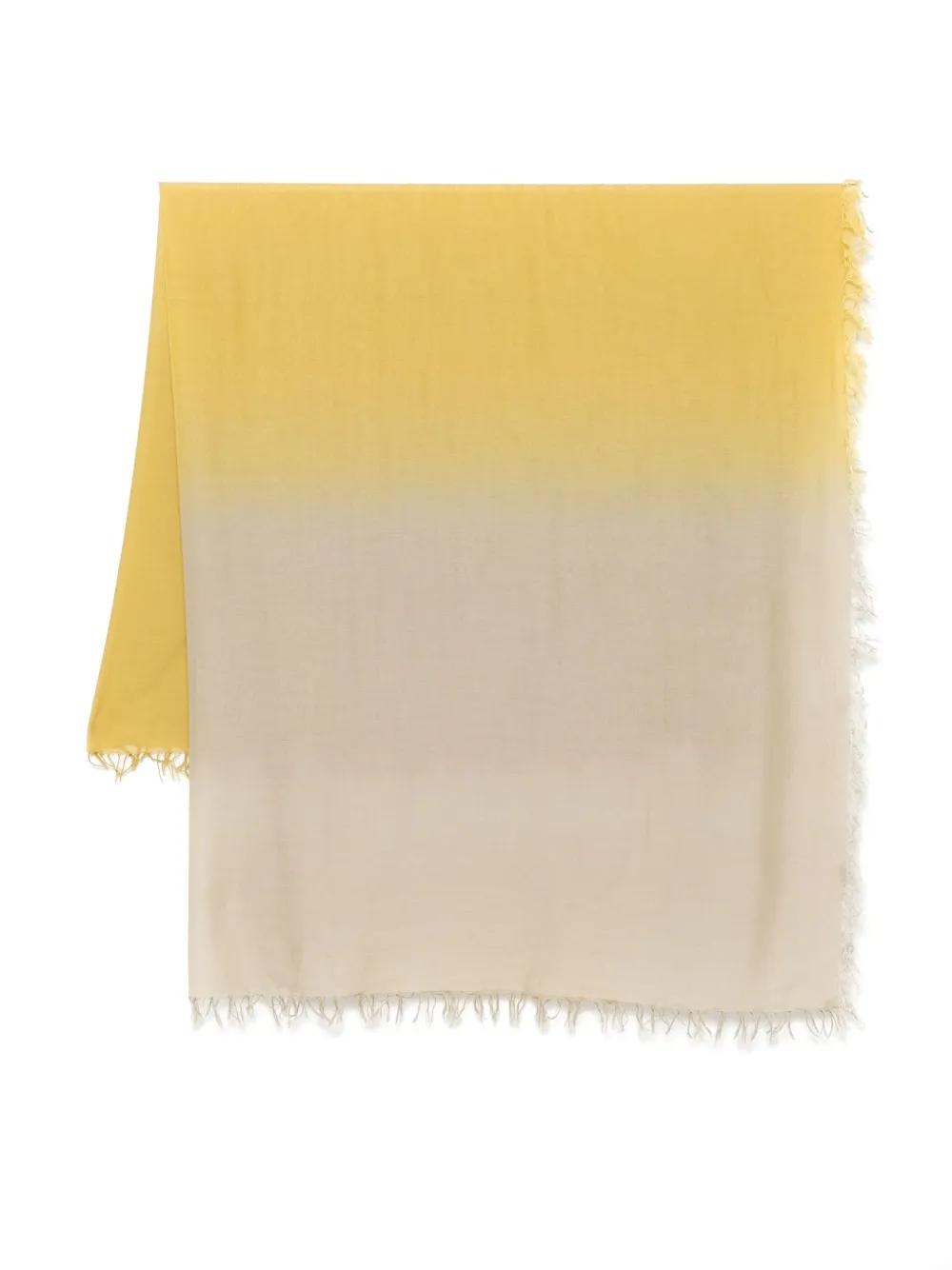 Fabiana Filippi Degrade Scarf With Delicate Fringed Edges In Neutrals