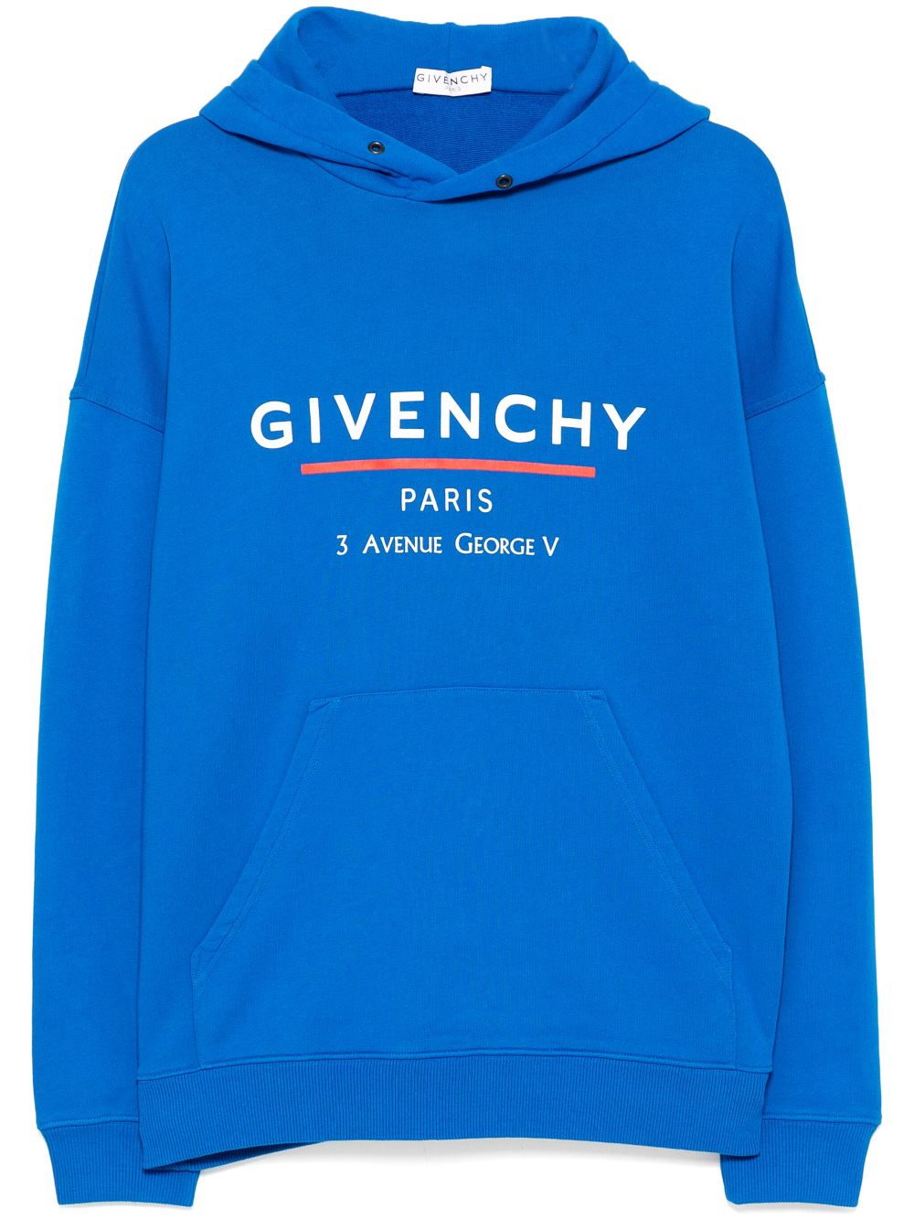 Givenchy logo-print hoodies - Blue