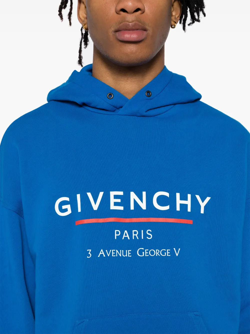 Givenchy Hoodie met logoprint Blauw