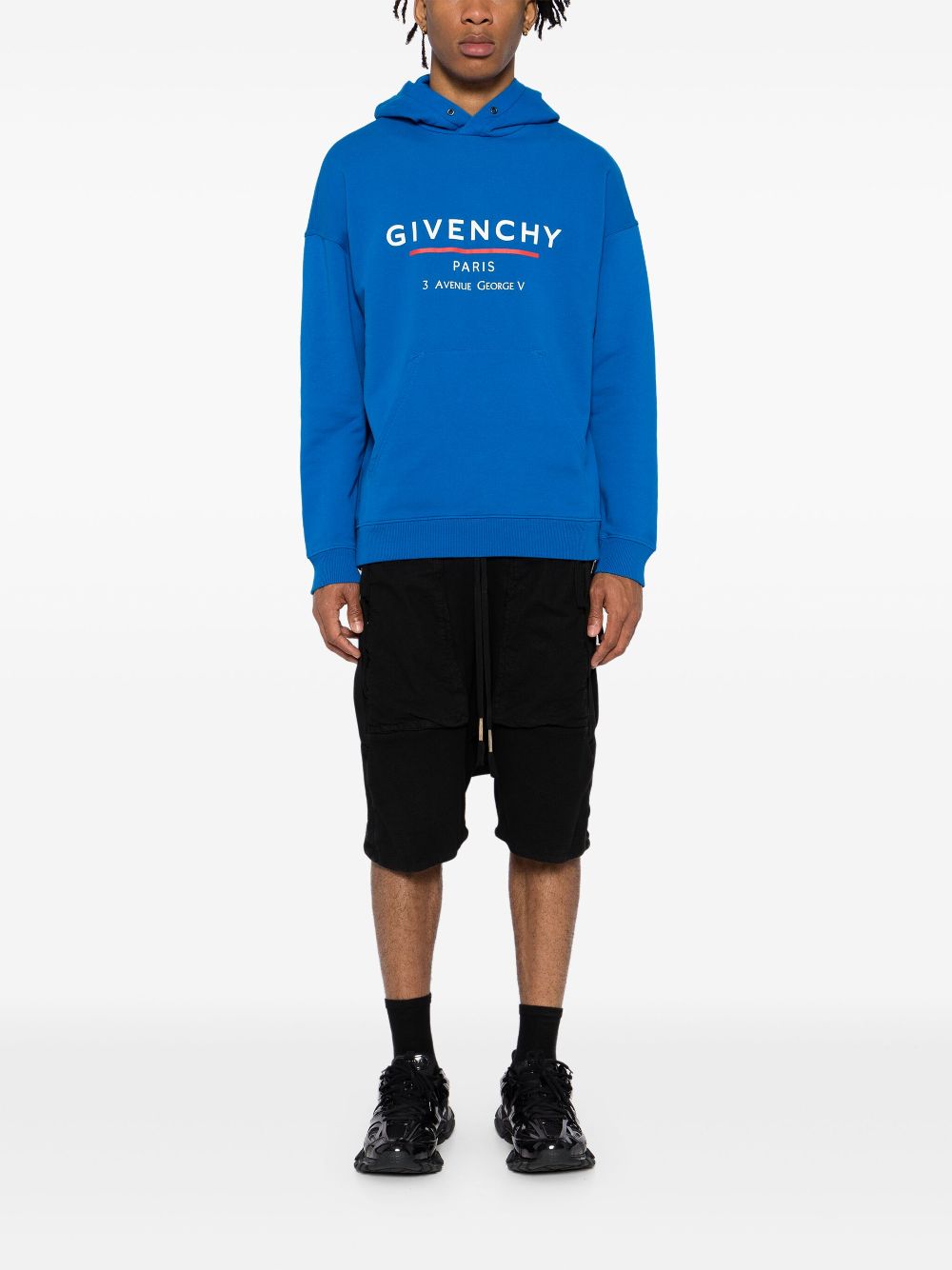 Givenchy Hoodie met logoprint - Blauw