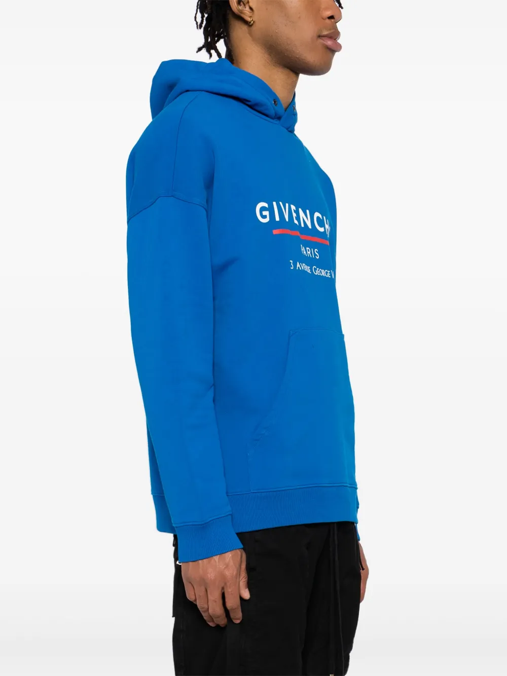 Givenchy Hoodie met logoprint Blauw
