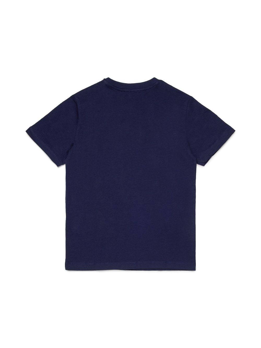 Diesel Kids logo-embroidered cotton t-shirt - Blauw